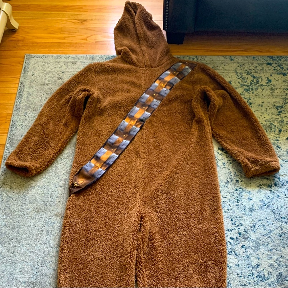 Star Wars Chewbacca Furry Hooded Onesie / Robe Costume Sz Large NEVER WORN! NEW!